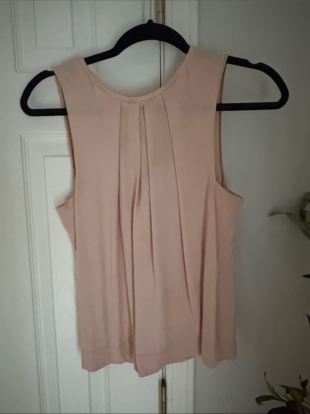 Bimba y Lola Sleeveless Blush Pink Pleated Women's Top